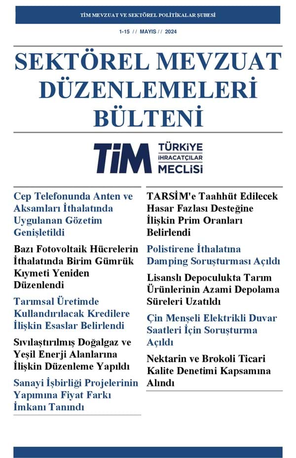 1-15 Mayıs 2024 Bülteni 